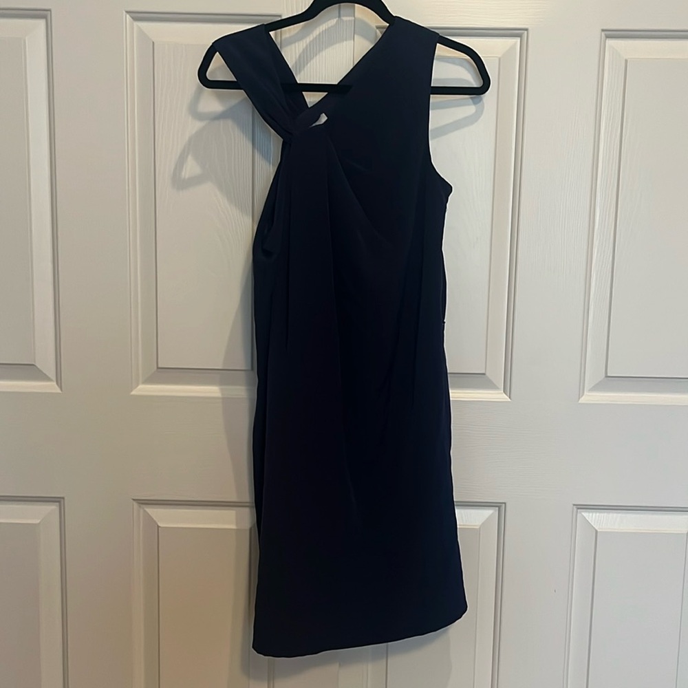 Halston women’s dress navy size small brand new with tags